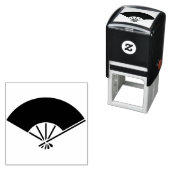 Foldable fan with five frames / 五本骨扇 zelfinktende stempel (In situ)