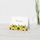 Foldable Floral Thank You Card Bedankkaart (Voorkant)