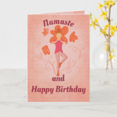 Folded Birthday Card Kaart (Gele Bloem)