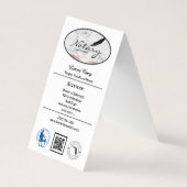 Folded Business Card Visitekaartje (Achterkant)