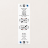 Folded Business Card Visitekaartje (Buitenkant ongevouwen)