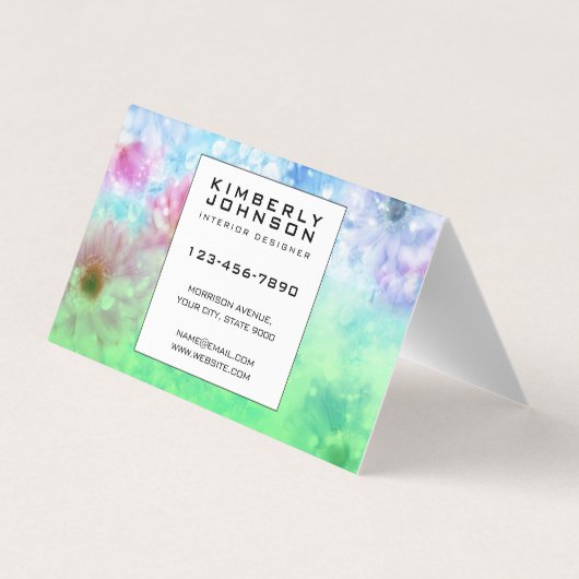 Folded Business Card Visitekaartje (Achterkant)