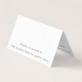 Folded Card Paarse Peace Horse door Sherry Jarvis Kaart (Achterkant)