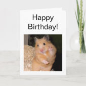 Folded Card Peace Hamster Meme Kaart (Voorkant)
