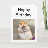 Folded Card Scared Hamster Meme Kaart (Voorkant)
