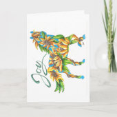 Folded Card Sunshine Joy Horse Bedankkaart (Voorkant)