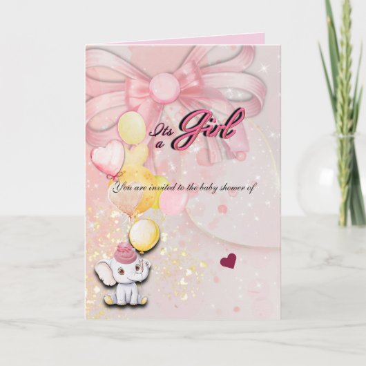 Folded Elephant Card Kaart (Voorkant)