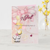 Folded Elephant Card Kaart (Gele Bloem)