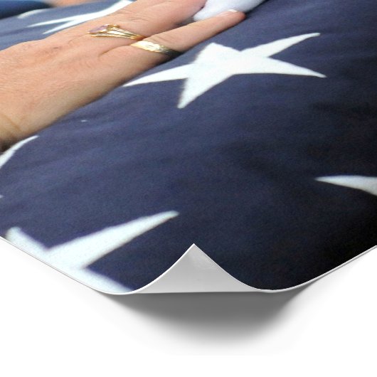 Folded Flags Memorial Poster (Hoek)