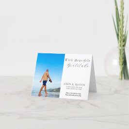 Folded Funeral Thank You Card – With Gratitude Bedankkaart