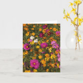 Folded greecard met foto van flowers kaart (Gele Bloem)