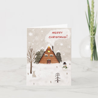 Folded Greeting Card "Cozy Christmas" Kaart