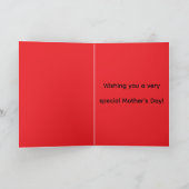 Folded Greeting Card for Mother's Day Kaart (Binnen)
