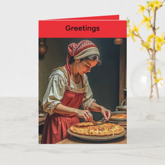 Folded Greeting Card for Mother's Day Kaart (Gele Bloem)