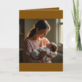 Folded Greeting Card for Mother's Day Kaart