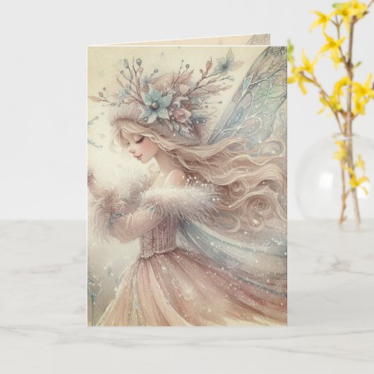 Folded Greeting Card Kaart (Gele Bloem)