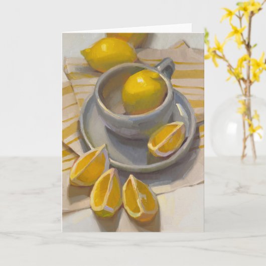 Folded Greeting Card Kaart (Gele Bloem)