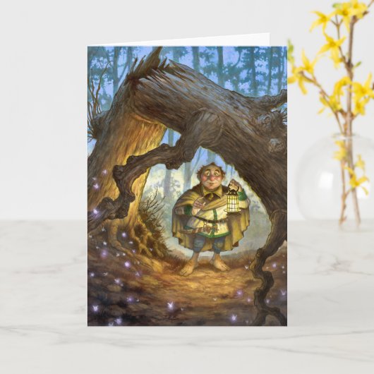 Folded Greeting Card Kaart (Gele Bloem)