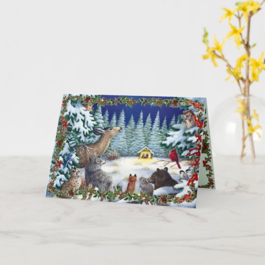 Folded Greeting Card Kaart (Gele Bloem)