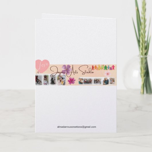 Folded Greeting Card Kaart (Achterkant)