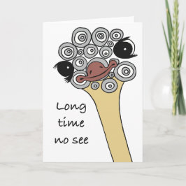 Folded Greeting Card Long time no see Kaart