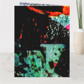 Folded Greeting Card Recycled plastic photo print Kaart (Achterkant)