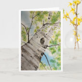 Folded Greeting Card with Original Watercolor Kaart (Gele Bloem)