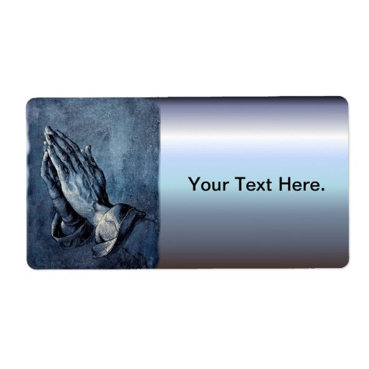 Folded Hands Prayer - Durer Etiket (Voorkant)