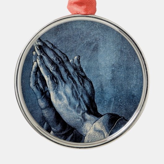 Folded Hands Prayer - Durer Metalen Ornament (Voorkant)