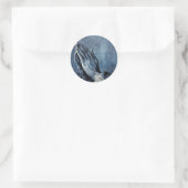Folded Hands Prayer - Durer Ronde Sticker (Tas)