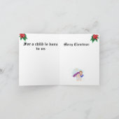 Folded Holiday Card   :Birth Of Jesus Christ  Feestdagen Kaart (Binnen)