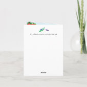 Folded Holiday Card : Christmas & New Years . Feestdagen Kaart (Achterkant)