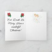 Folded Holiday Card : Joy To The World . Feestdagen Kaart (Binnen)