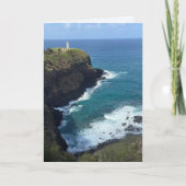 Folded Kilauea Lighthouse Blank Card Bedankkaart (Voorkant)
