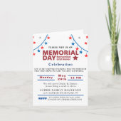 Folded Memorial Day Uitnodiging (Voorkant)