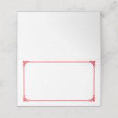 Folded Name Place Card Plaatskaartje (Buitenkant ongevouwen)