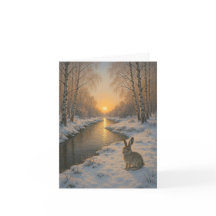 Folded New Year's card