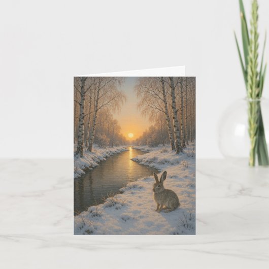 Folded New Year's card  Feestdagen Kaart (Voorkant)