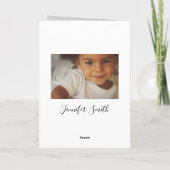 Folded Photo Afstuderen Invitation with Poem (Achterkant)