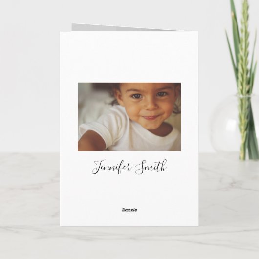 Folded Photo Afstuderen Invitation with Poem (Achterkant)