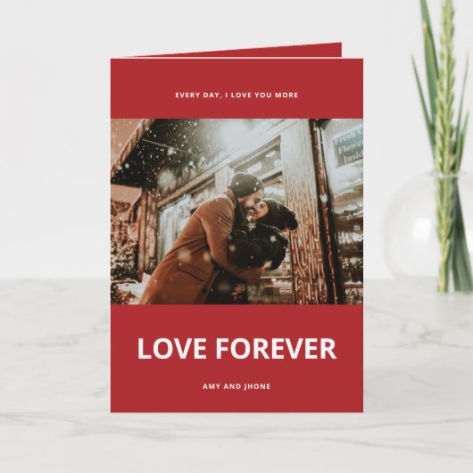  Folded Photo Holiday Kaart (Voorkant)