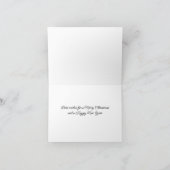 Folded Santorini Holiday Card Feestdagen Kaart (Binnen)