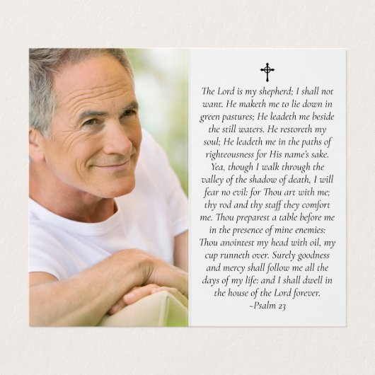 Folded Sunset Ocean Memorial Prayer Kaart Visitekaartje (Binnenkant ongevouwen)