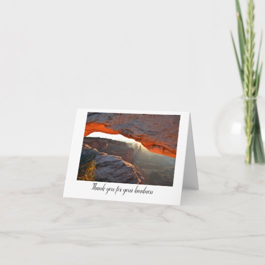 Folded Thank You Card Bedankkaart (Voorkant)