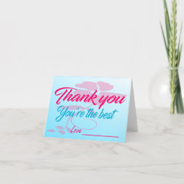 Folded Thank You Card Bedankkaart