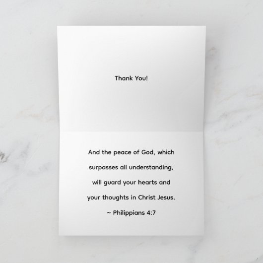 Folded Thank You Card Bedankkaart (Binnen)
