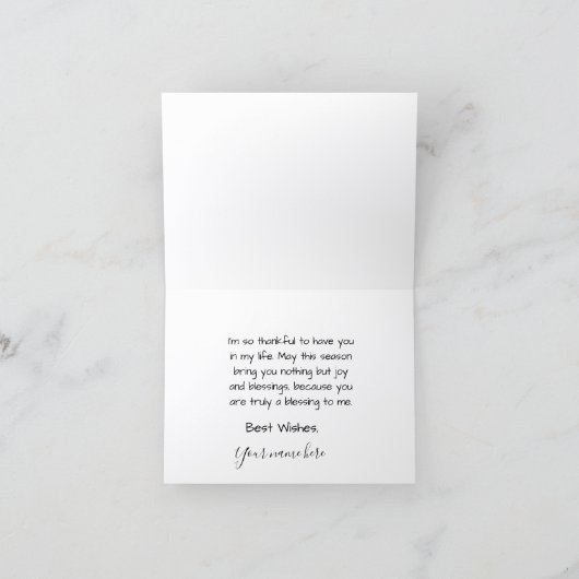 Folded Thank You Card Bedankkaart (Binnen)