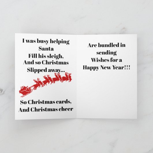 Folded Thank You Card Bedankkaart (Binnen)