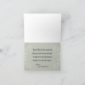 Folded Thank You Card Black Tie Affair Gray Elegan Bedankkaart (Binnen)