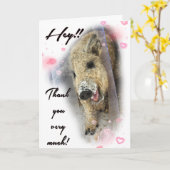 Folded Thank you Card Kaart (Gele Bloem)